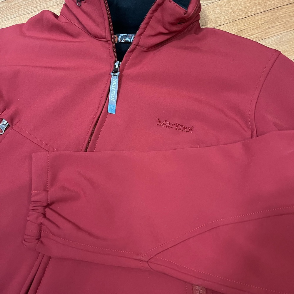 Marmot Full Zip Softshell Jacket Deep‎ Red Medium